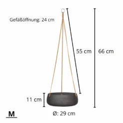 Hanging Eileen Schwarz 8 Hanging Eileen Schwarz -Pflanzen Blumentopf Geschäft 15