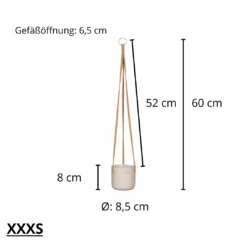 Hanging Charlie Grau 13 Hanging Charlie Grau -Pflanzen Blumentopf Geschäft 19