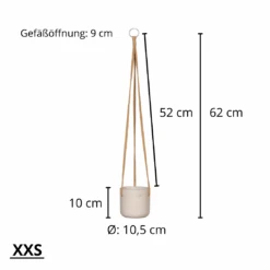 Hanging Charlie Grau 14 Hanging Charlie Grau -Pflanzen Blumentopf Geschäft 21