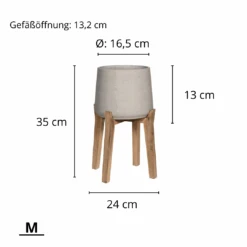 Patt Grey Washed Feet High 12 Patt Grey Washed Feet High -Pflanzen Blumentopf Geschäft 43