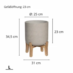 Charlie Grey Washed Feet Low 13 Charlie Grey Washed Feet Low -Pflanzen Blumentopf Geschäft 47