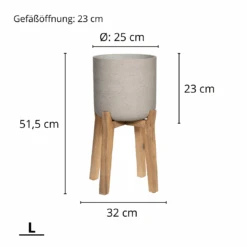 Charlie Grey Washed Feet High 15 Charlie Grey Washed Feet High -Pflanzen Blumentopf Geschäft 49