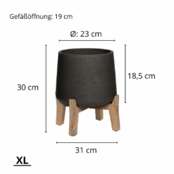 Patt Black Washed Feet Low 13 Patt Black Washed Feet Low -Pflanzen Blumentopf Geschäft 52