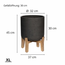 Charlie Black Washed Feet Low 14 Charlie Black Washed Feet Low -Pflanzen Blumentopf Geschäft 54