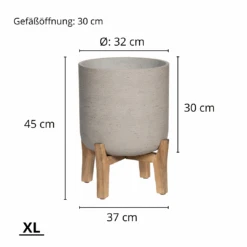 Charlie Grey Washed Feet Low 14 Charlie Grey Washed Feet Low -Pflanzen Blumentopf Geschäft 55