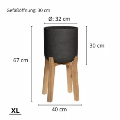 Charlie Black Washed Feet High 14 Charlie Black Washed Feet High -Pflanzen Blumentopf Geschäft 56