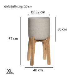 Charlie Grey Washed Feet High 16 Charlie Grey Washed Feet High -Pflanzen Blumentopf Geschäft 57