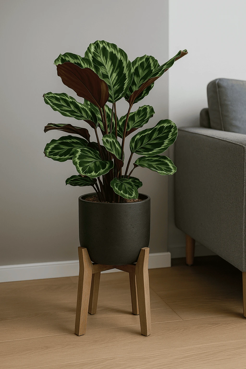 Calathea Medallion - Korbmarante Ø:21 H:70 Cm 3 Calathea Medallion - Korbmarante Ø:21 H:70 Cm