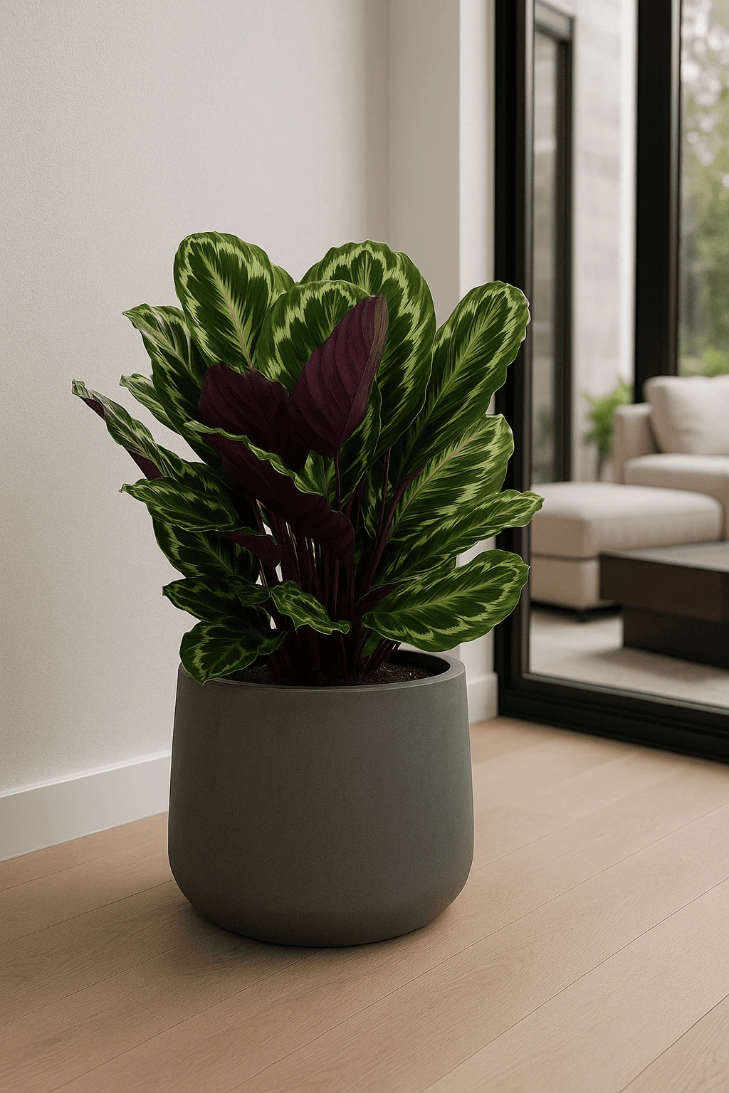 Calathea Medallion - Korbmarante Ø:27 H:80 Cm 3 Calathea Medallion - Korbmarante Ø:27 H:80 Cm