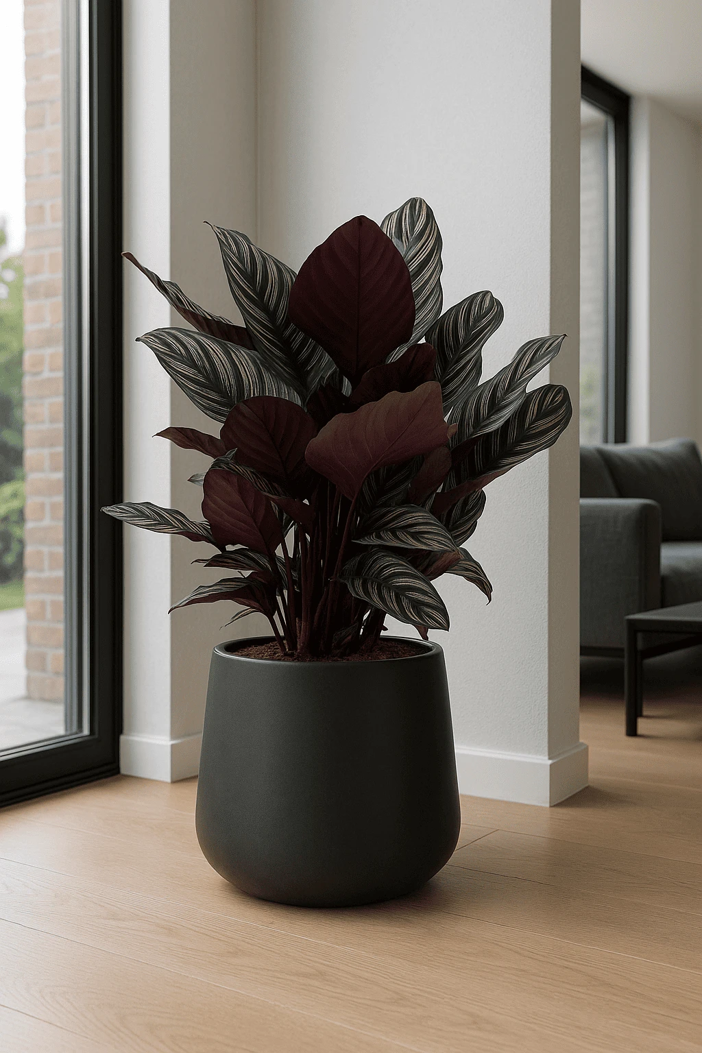 Calathea Ornata - Korbmarante Ø:27 H:80 Cm 3 Calathea Ornata - Korbmarante Ø:27 H:80 Cm