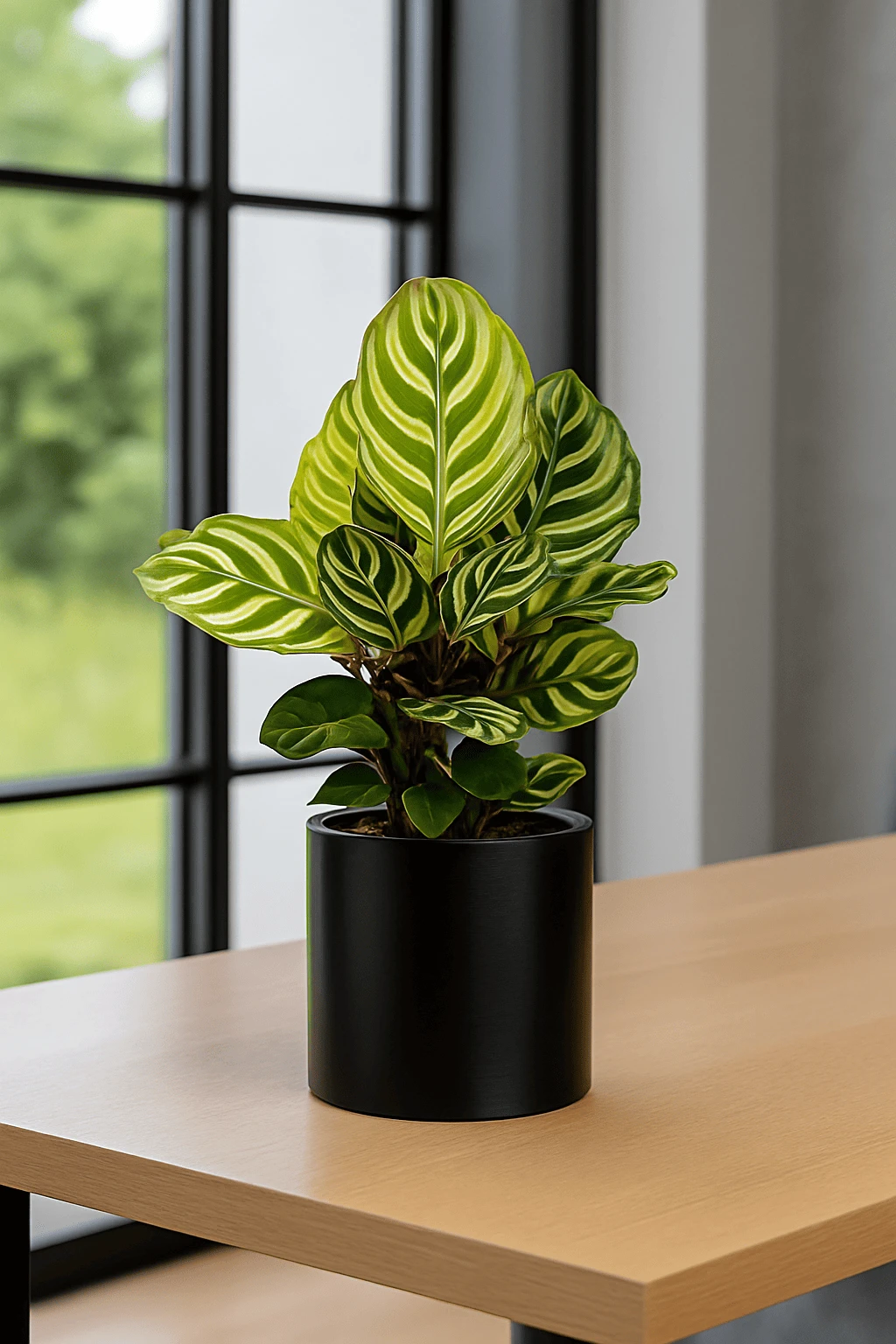 Calathea Makoyana - Korbmarante Ø:14 H:45 Cm 3 Calathea Makoyana - Korbmarante Ø:14 H:45 Cm