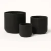 Charlie Black Washed 3er Set 1 Charlie Black Washed 3er Set -Pflanzen Blumentopf Geschäft CharlieBlackWashed3erSet