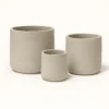 Charlie Grey Washed 3er Set 1 Charlie Grey Washed 3er Set -Pflanzen Blumentopf Geschäft CharlieGreyWashed3erSet
