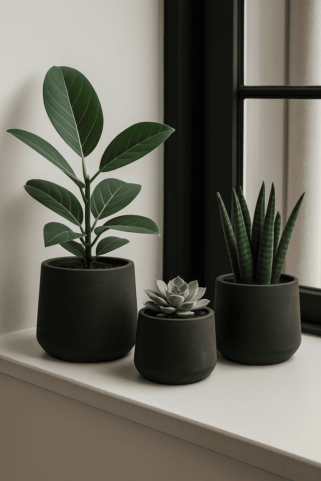 Patt Black Washed 3er Set 3 Patt Black Washed 3er Set