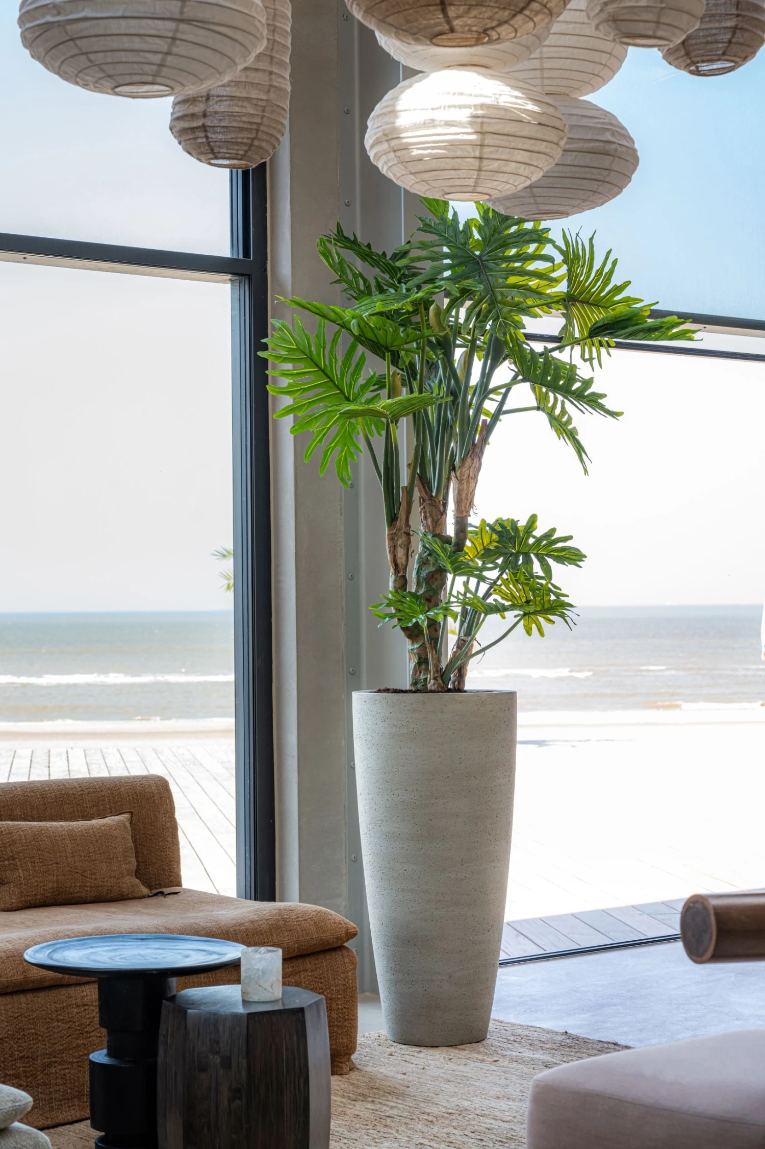 Philodendron Künstlich H: 160cm 4 Philodendron Künstlich H: 160cm – Bild 2