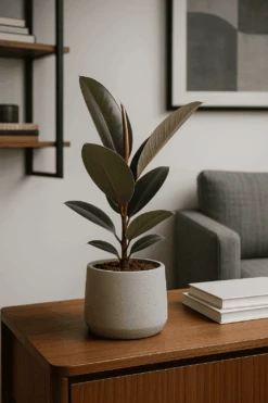 Gummibaum - Ficus Elastica Tineke Ø:12 H:35 Cm