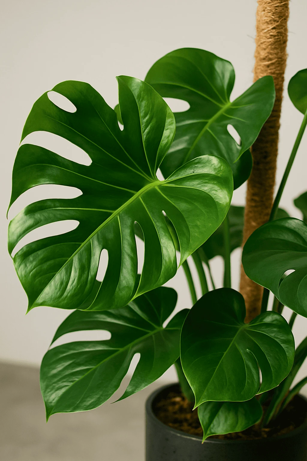 Monstera Deliciosa Mit Moosstab Ø:24 H:120 Cm 4 Monstera Deliciosa Mit Moosstab Ø:24 H:120 Cm – Bild 2