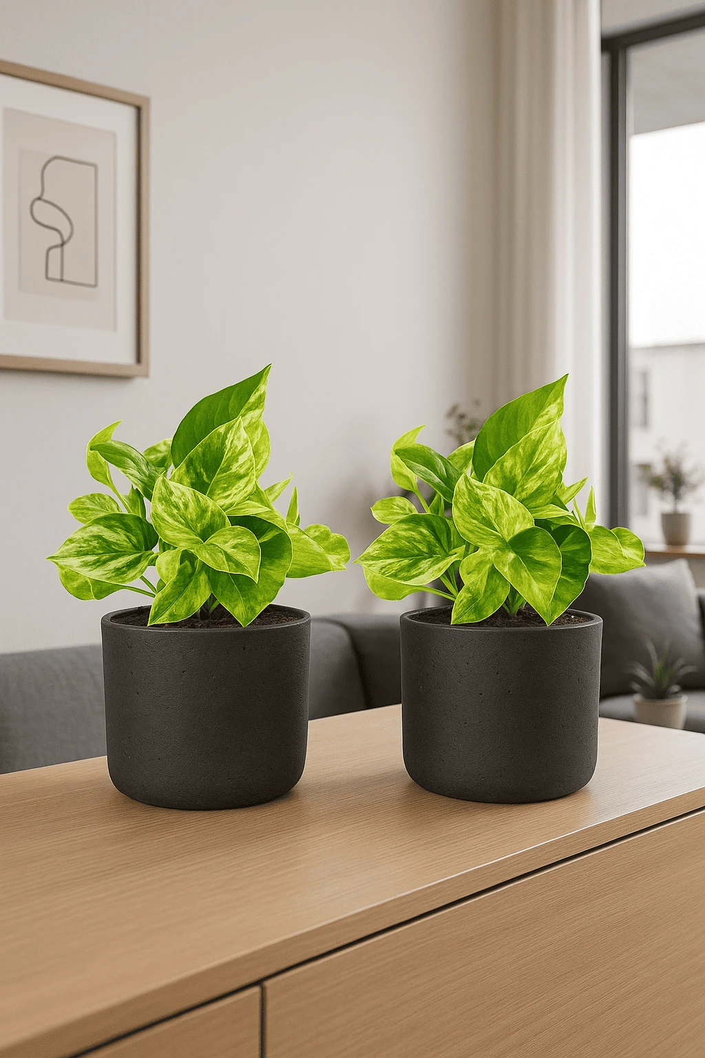 Scindapsus Marble Queen 2er Set 3 Scindapsus Marble Queen 2er Set