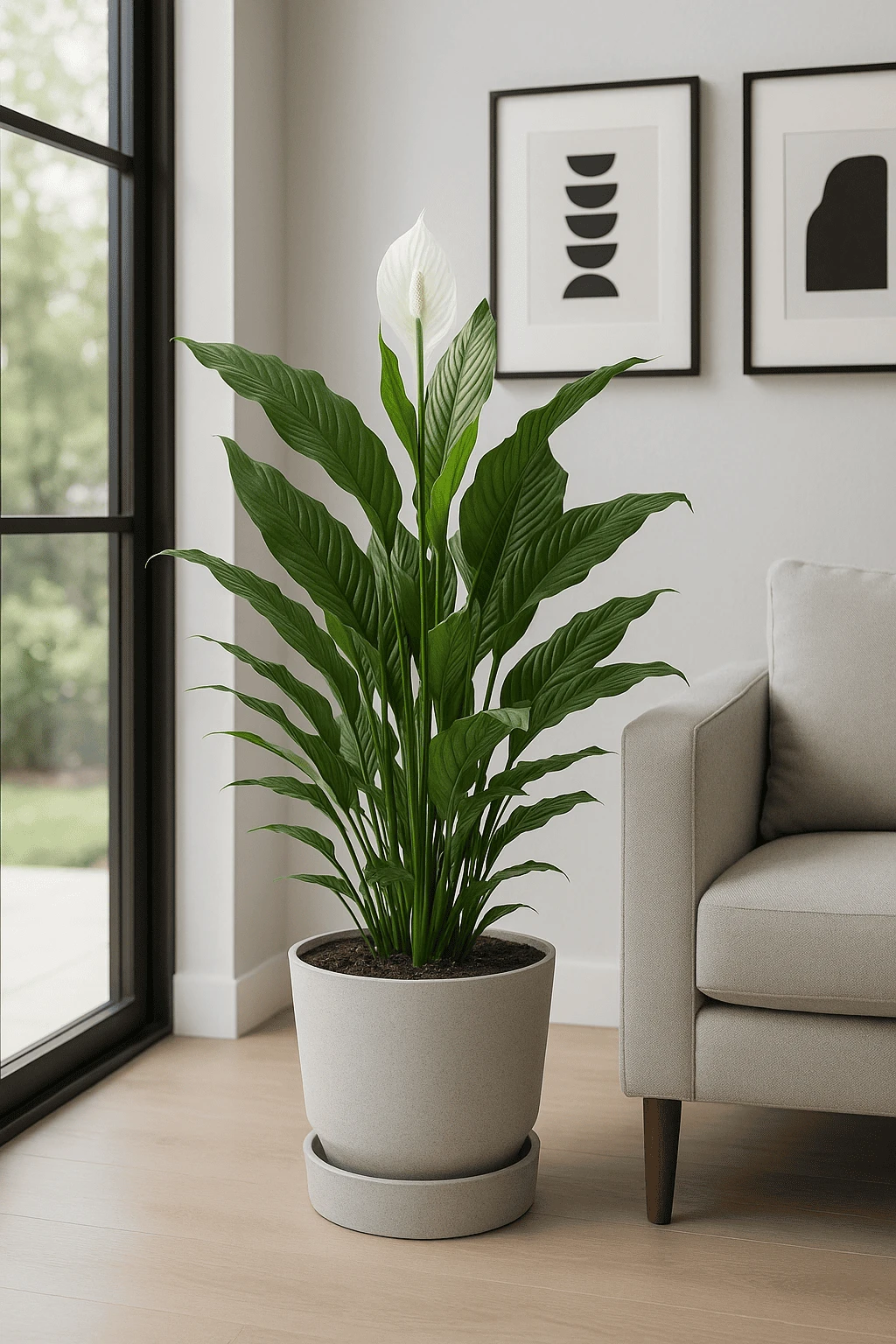 Spathiphyllum Sweet Sebastiano Ø:24 H:100 Cm 3 Spathiphyllum Sweet Sebastiano Ø:24 H:100 Cm