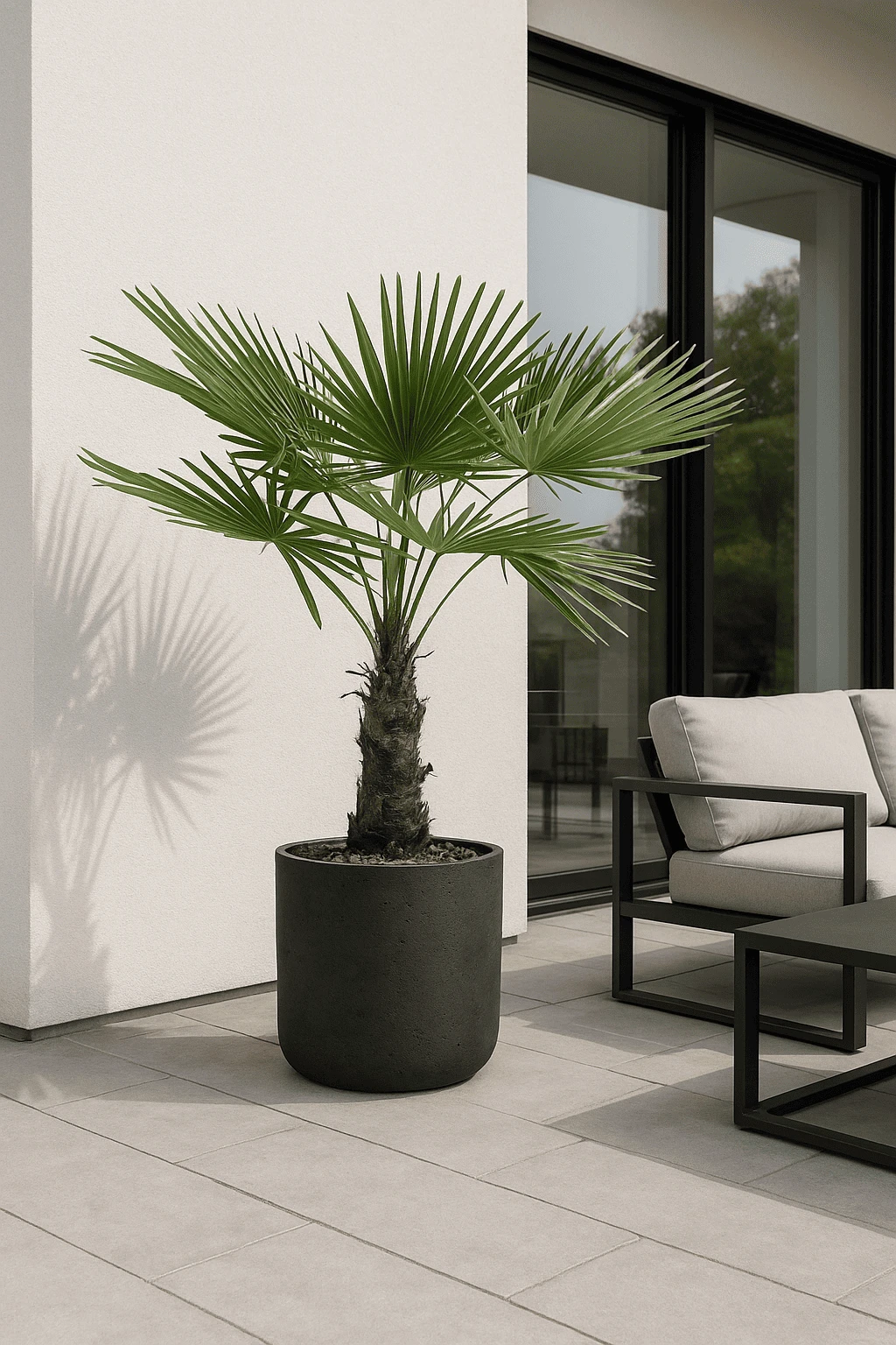 Trachycarpus Fortunei Ø:27 H:140 Cm 3 Trachycarpus Fortunei Ø:27 H:140 Cm