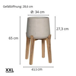 Patt Grey Washed Feet High 14 Patt Grey Washed Feet High -Pflanzen Blumentopf Geschäft XXLFeetHigh