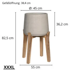 Patt Grey Washed Feet High 15 Patt Grey Washed Feet High -Pflanzen Blumentopf Geschäft XXXLFeetHigh