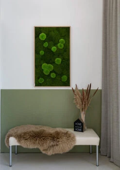 Moosbild Wald- Und Ballenmoos 100x60 Cm -Pflanzen Blumentopf Geschäft styleGREEN Wald und Kugelmoosbild B2C Flur 100x60 sG Mb WKm 100x60 HoEi Final